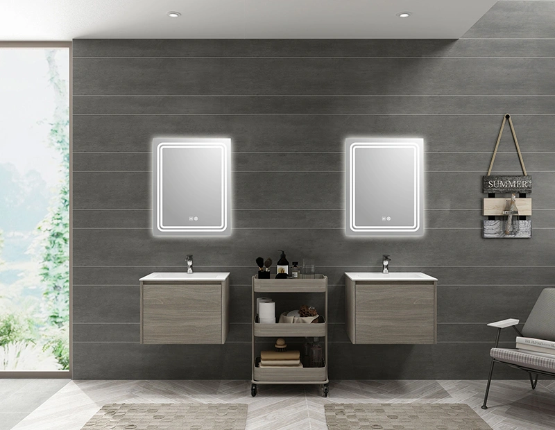 Mosmile Wall Hotel Defogging Rectangle LED Bathroom Mirror